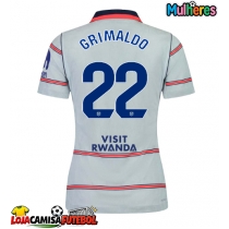 Camisa de Futebol Atletico Madrid Alejandro Grimaldo #22 Equipamento Alternativo Mulheres 2026-27 Manga Curta